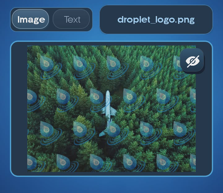 Setup your watermark in Droplet